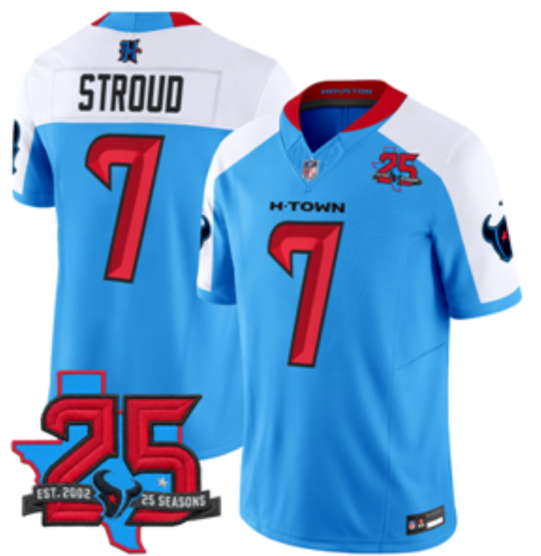 Men Houston Texans #7 Stroud blue 2026 Nike NFL Jersey 0901002->san francisco 49ers->NFL Jersey